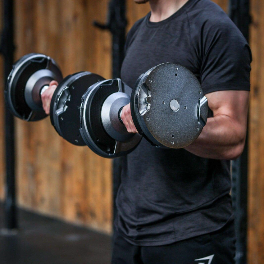 32.5kg Stealth Premium Adjustable Dumbbells - Chrome Edition (Pair)